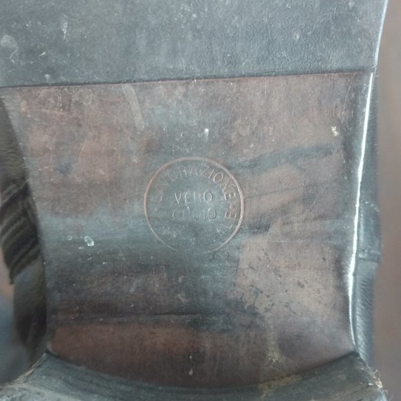 Black Leather Vero Cuoio Over The Knee OTK Boots - Picture 6 of 10